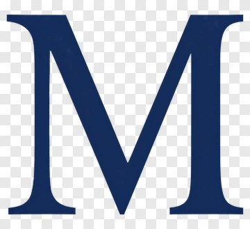 Blue Letter M PNG
