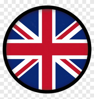 Union Jack Flag Circular Design PNG