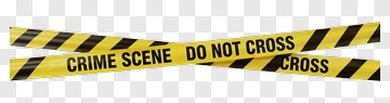 Yellow And Black Crime Scene Tape PNG