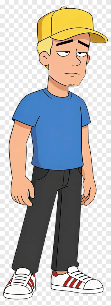 Cartoon Character With Yellow Cap PNG