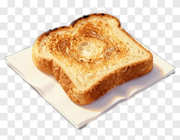 Toasted Bread With Butter PNG