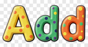 Colorful 3D Letters A And D PNG