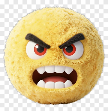 Angry Yellow Emoji PNG