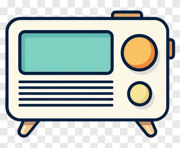 Retro Radio PNG