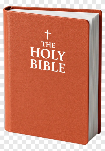 Holy Bible In Orange Cover PNG