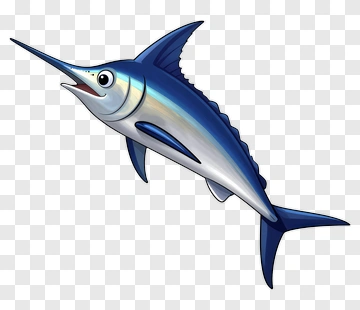 Swordfish Cartoon PNG
