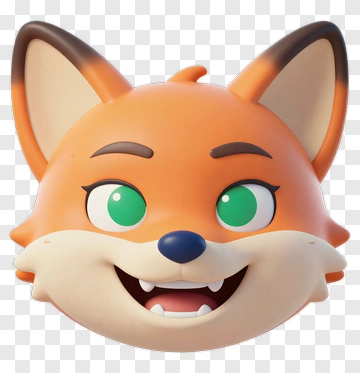 Cartoon Fox Face PNG
