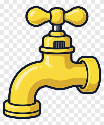 Yellow Faucet PNG