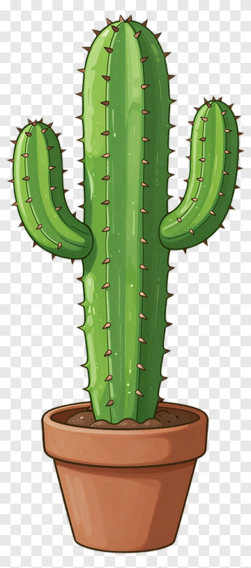 Cactus In Pot PNG
