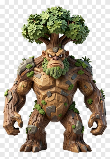 Tree Monster Giant Forest Spirit PNG