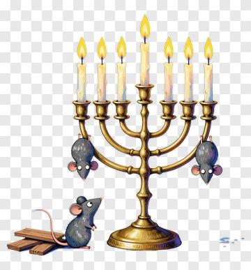 Candelabrum With Mice PNG