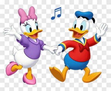 Daisy Duck And Donald Duck Dancing PNG