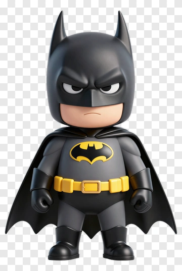 Batman Chibi Figure PNG