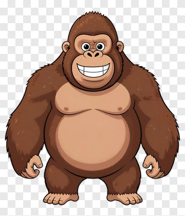Cartoon Gorilla PNG