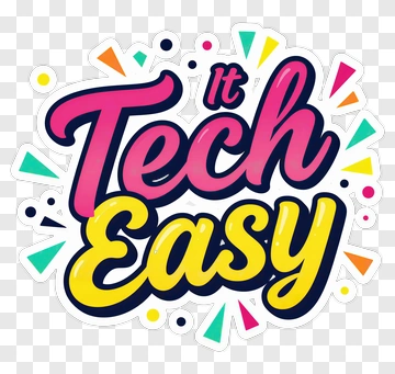 It Tech Easy Logo Design PNG
