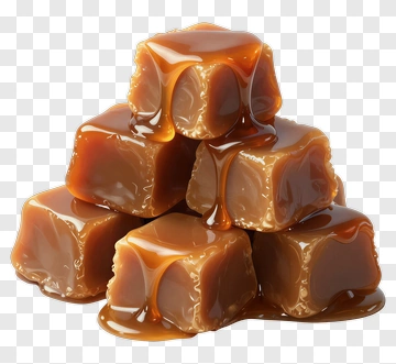 Stack Of Caramel Sugar Cubes PNG