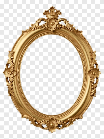 Ornate Gold Frame PNG