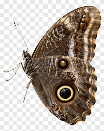 Butterfly With Eye-like Patterns PNG