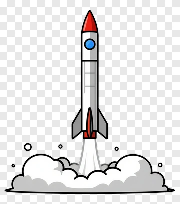 Rocket Launch Illustration PNG