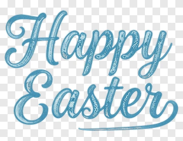 Happy Easter Handwritten Text PNG