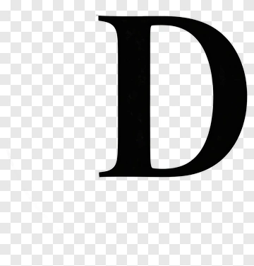 Bold Letter D PNG
