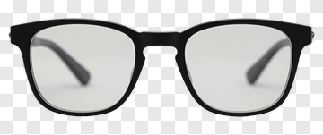 Black Frame Glasses PNG