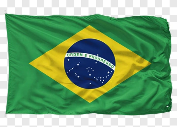 Brazilian Flag Waving PNG