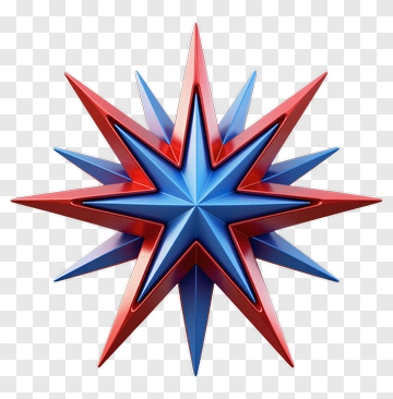 3D Star PNG