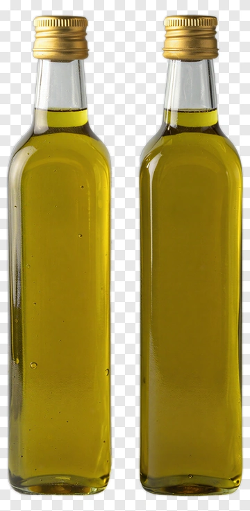 Two Olive Oil Bottles PNG