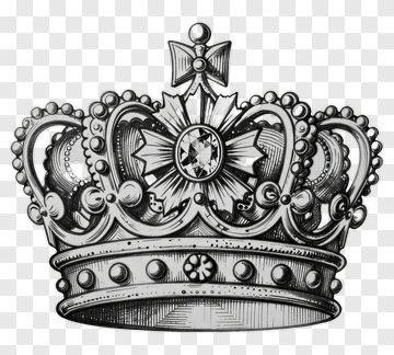 Hand Drawn Crown Illustration PNG