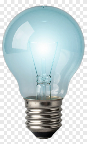 Blue Light Bulb PNG