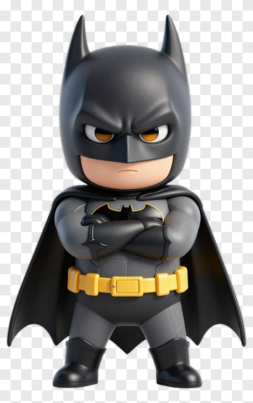 Chibi Batman With Crossed Arms PNG