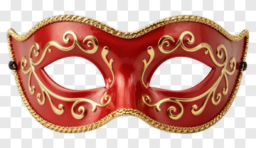 Red And Gold Mask PNG