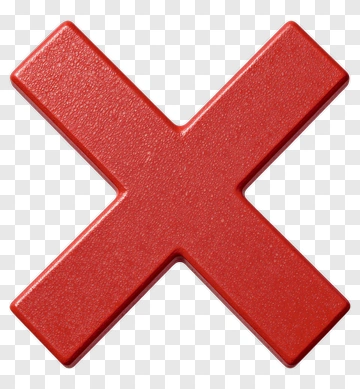 Red X Symbol PNG