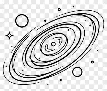 Hand Drawn Galaxy PNG