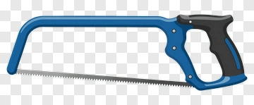 Blue Handsaw PNG