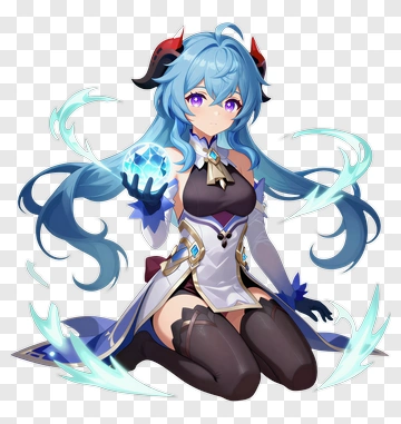 Goddess Of The Storm From Genshin Impact PNG