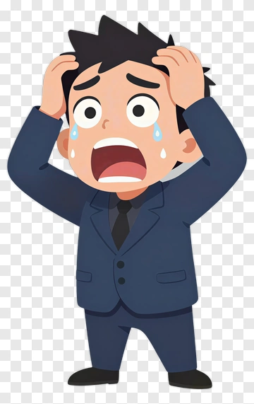 Man Screaming In Distress PNG