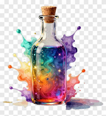 Bottle Of Cosmic Magic Potion PNG
