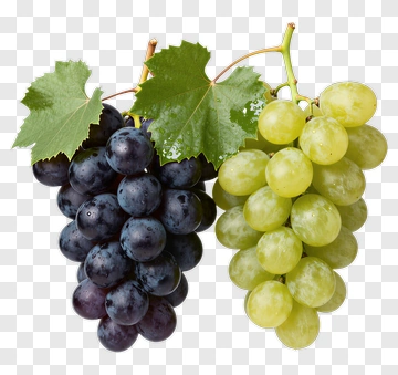 Bunch Of Purple And Green Grapes PNG