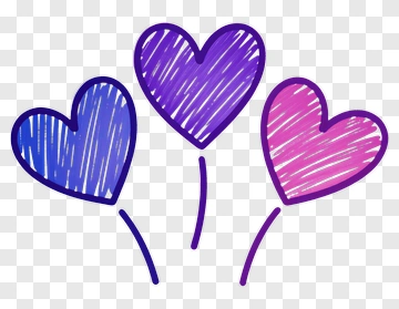 Three Hearts PNG