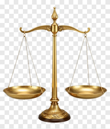 Golden Scales Of Justice PNG