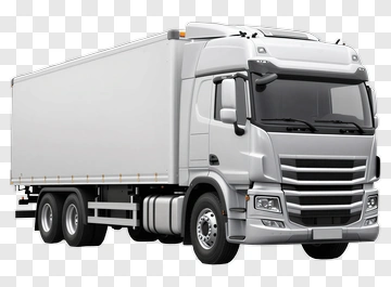 White Cargo Truck PNG