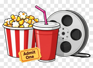 Movie Night Essentials PNG