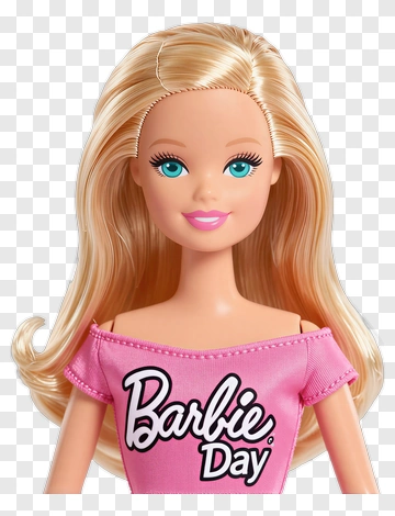 Barbie Doll In Pink Top PNG