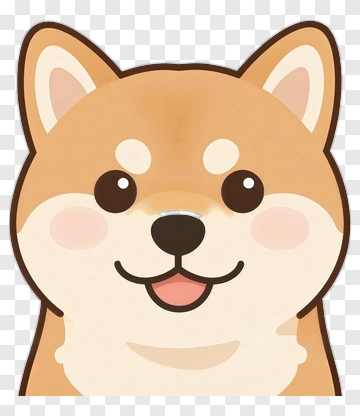 Cute Cartoon Shiba Inu PNG