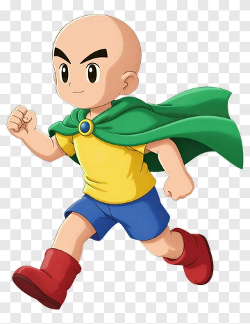 Cartoon Boy Superhero In Action PNG