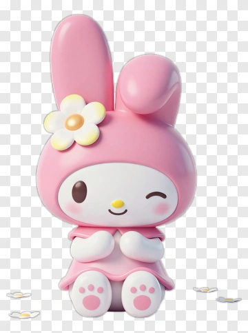 My Melody Winking With Flower PNG