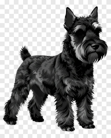 Scottish Terrier Dog Illustration PNG
