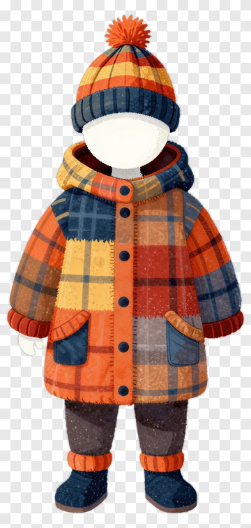 Child In Winter Outfit PNG